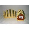 PAIR CARLTON WARE TOAST RACKS, LEAF DESIGN.