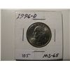 Image 1 : UNC 1996-D Libert Quarter