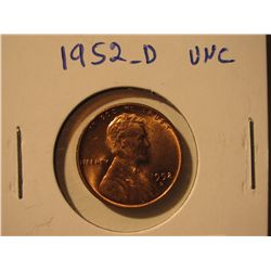 1952 UNC Lincoln Penny