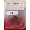 Image 1 : 1948 Lincoln Cent Au-58 Red/Brown