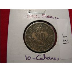 1946 Mexico 10 Centravos Coin