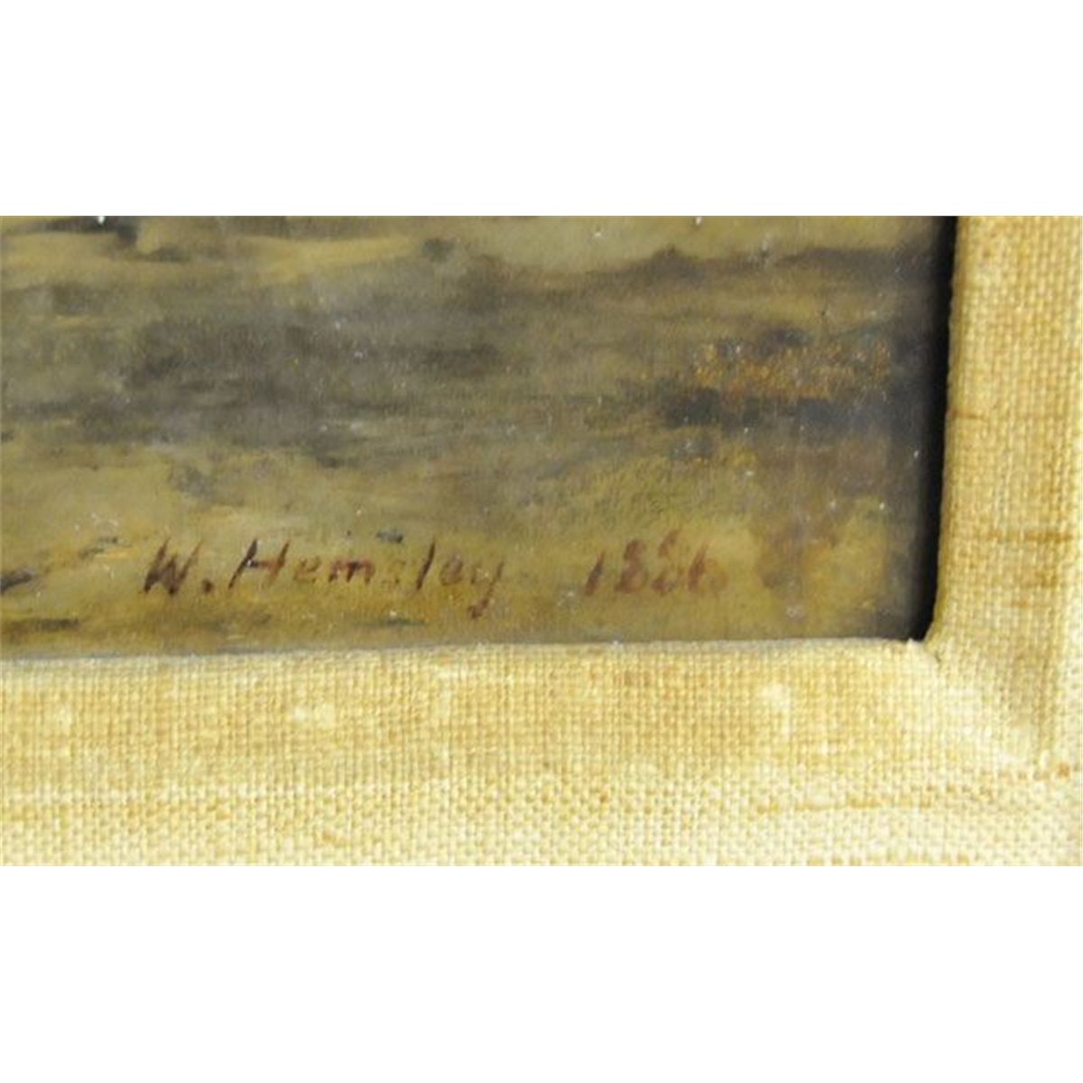 British oil painting signed William Hemsley