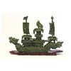 Image 1 : Dark green jade "Boat"