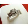 Image 1 : Women's 14kt White Gold Diamond Ring