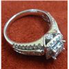 Image 2 : Women's 14kt White Gold Diamond Ring