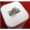 Image 3 : Women's 14kt White Gold Diamond Ring