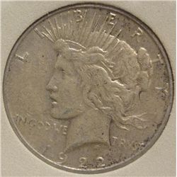 1922-S Peace Dollar T.A.S. MS-65 w/ Ins. Appraisal