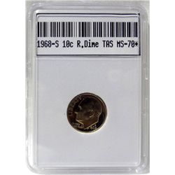1968-S Roosevelt Dime TAS PR70 W/Appraisal