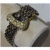 Image 3 : 18k Gold w/Chocolate Diamonds Bracelet 45 Grams