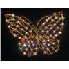 Image 1 : Swarovski Crystal and Gold Filigree Butterfly Brooch
