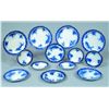 Image 1 : Thirteen Pieces Flow Blue Ironstone Tableware