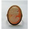 Image 1 : Victorian Carved Shell Cameo 14k Gold Ring MWF907