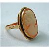 Image 2 : Victorian Carved Shell Cameo 14k Gold Ring MWF907