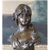 Image 1 : Delightful Young Lady Bust Bronze Sculpture After LeB