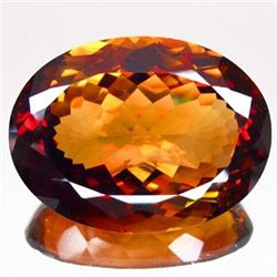 COLOSSAL 172.85ct UNHEATED Oval Facet IMPERIAL TOPAZ