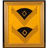 Image 1 : FRAMED PAIR CIVIL WAR UNION CAVALRY SARGEANTS CHEVRONS