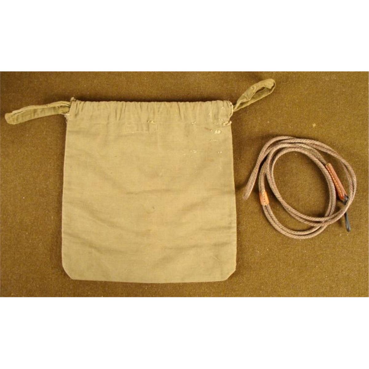 WWII AMERICAN RED CROSS DITTY BAG WITH HICKOK LANYARD