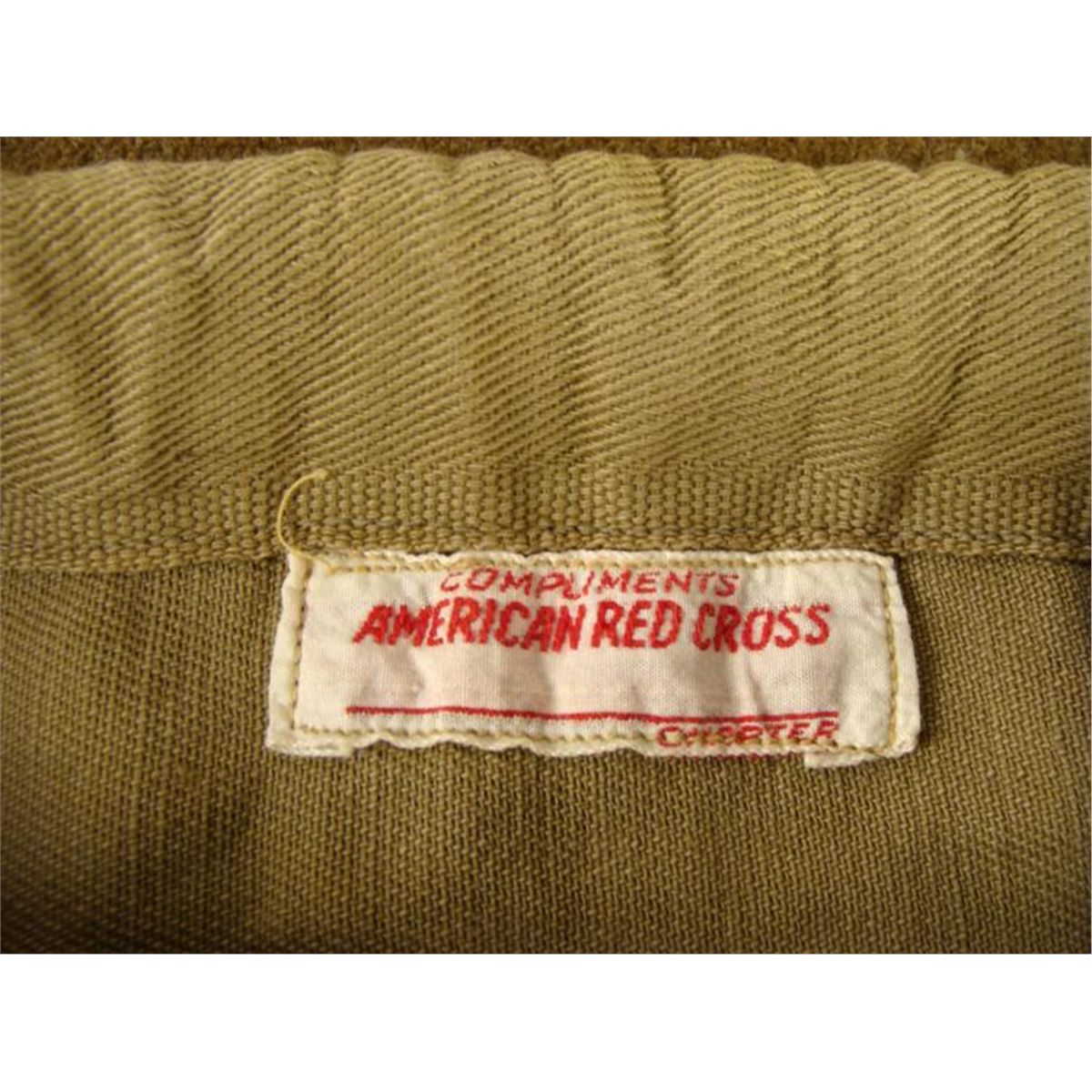 WWII AMERICAN RED CROSS DITTY BAG WITH HICKOK LANYARD