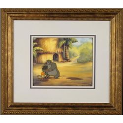 Jungle Book Original Production Cel Baloo & Mowgli Frmd