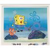 Image 1 : Orig SpongeBob Animation Cel & Background w/ Plankton
