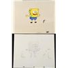 Image 1 : SpongeBob Original Production Cel & Drawing w/ Plankton