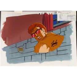 Animation X-MEN Signed Stan Lee Cel Background Original