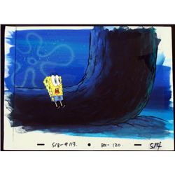 SpongeBob Original Production Cel, Background Yikes!