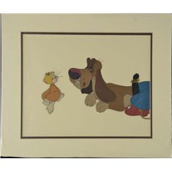 Rock-A-Doodle Orig Animation Production Cel Dog & Cat