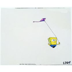 Spongebob Animation Original Production Cel Kite Flying