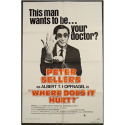 Where Does It Hurt? Orig 1S Movie Poster Peter Sellers