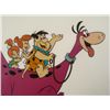 Image 2 : Flintstones Ltd Ed Animation Serigraph Cel-Driving Dino