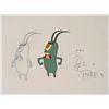 Image 2 : SpongeBob Original Production Cel w/ Drawing Plankton