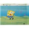 Image 1 : Original SpongeBob Animation Cel & Background Thinking