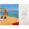 Image 2 : Drawing Original Bam Bam Pebbles Production Cel Playing