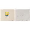Image 1 : SpongeBob Original Production Cel w/ Drawing Goofy Grin