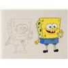 Image 2 : SpongeBob Original Production Cel w/ Drawing Goofy Grin
