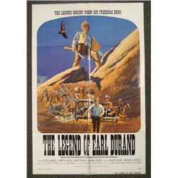 Legend of Earl Durand Orig 1S Western Movie Poster 1974