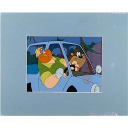 Taz-Mania Orig Animation Production Cel + Background