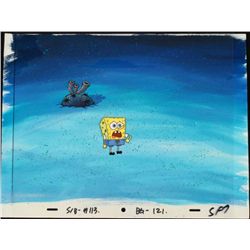 Original SpongeBob Animation Cel & Background Lost