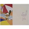 Image 2 : Animation Original Cel Drawing Bam Bam Pebbles Exstatic