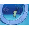 Image 2 : Orig SpongeBob Animation Cel, Background Plankton Jump