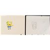 Image 1 : SpongeBob Original Production Cel w/ Drawing Hey There