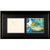 Image 1 : Animation Drawing Orig Cel Donald Duck Framed Intrigued