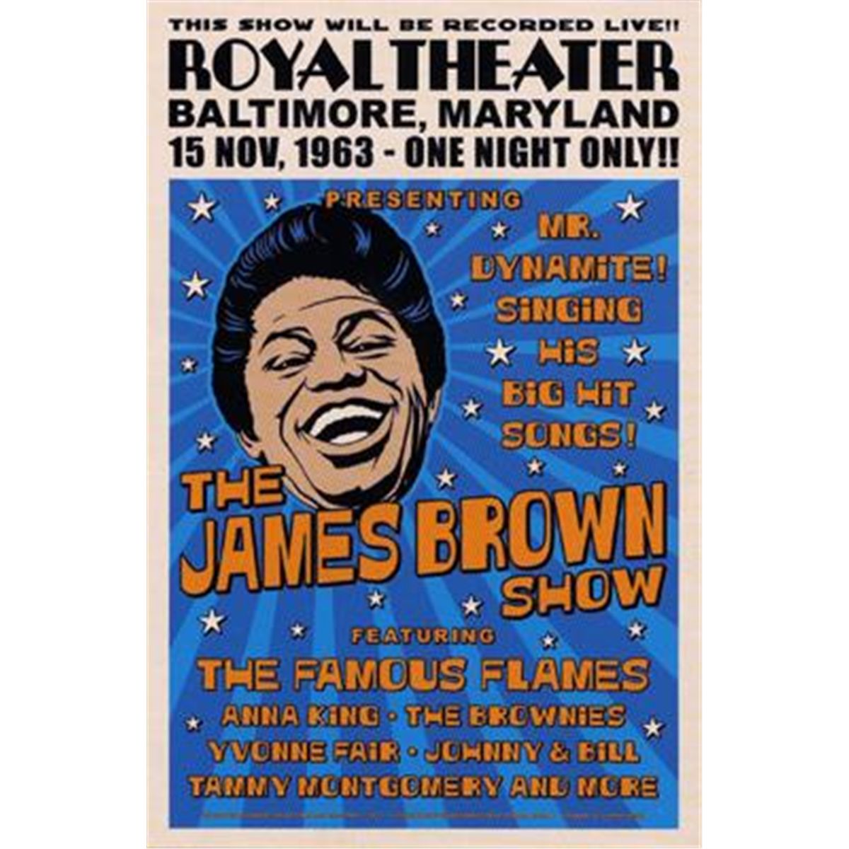 James Brown, Baltimore, 1963