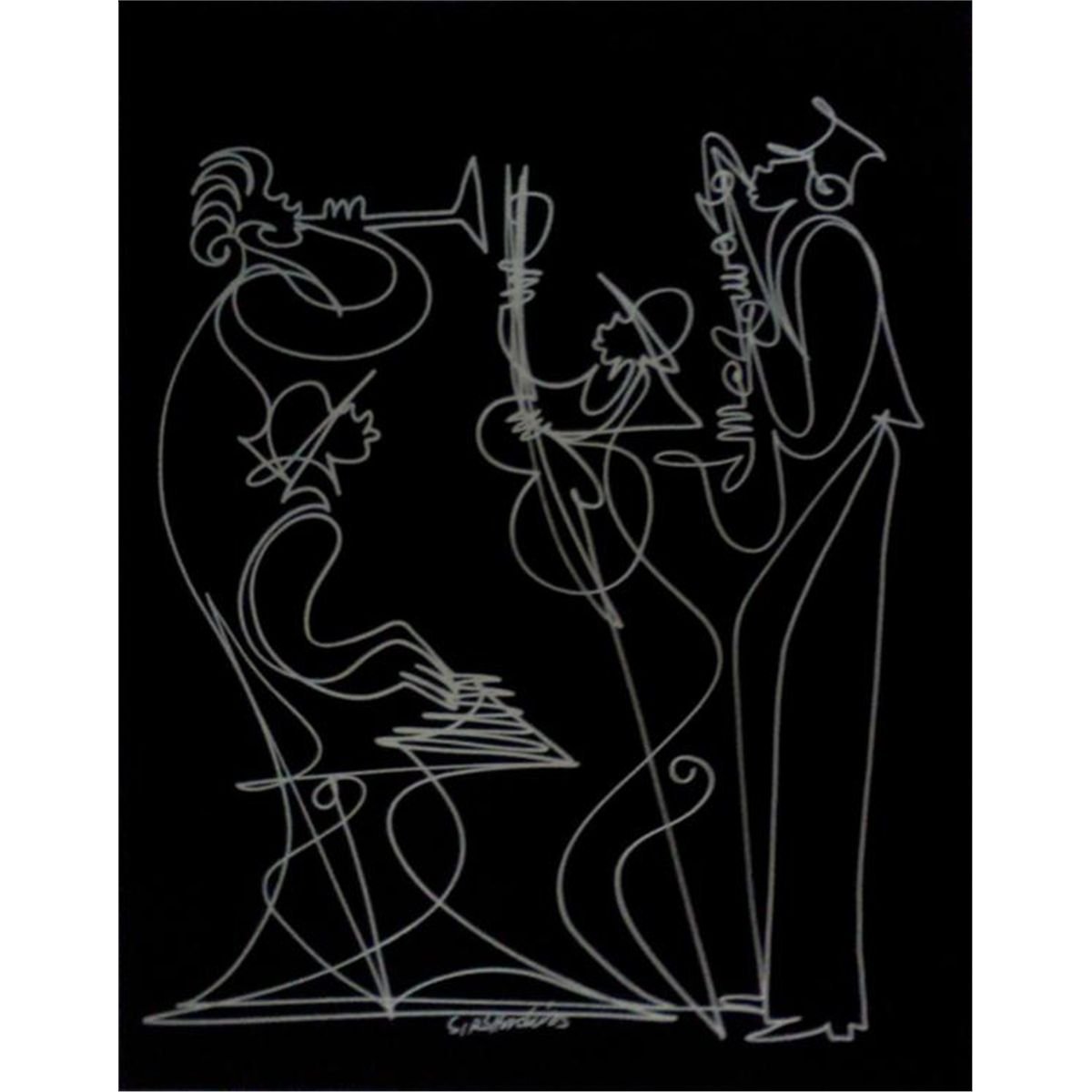 Sir Shadow: Jazz Musicians Double Sided Drawing 2005