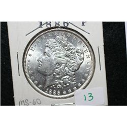 1886 Silver Morgan $1,  MS60