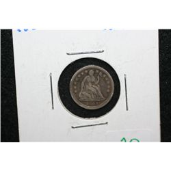 1857-O Seated Liberty half dime
