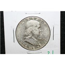 1963-D Ben Franklin half dollar
