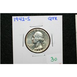 1942-S Washington quarter
