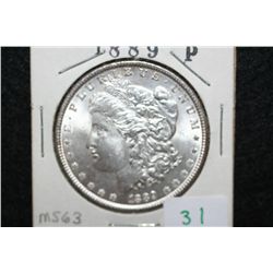 1889 Silver Morgan $1, MS63